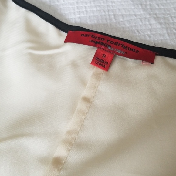 Cream and black tank with tie waist - Picture 2 of 5